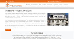 Desktop Screenshot of hotelsiddarth.com