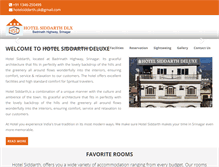 Tablet Screenshot of hotelsiddarth.com